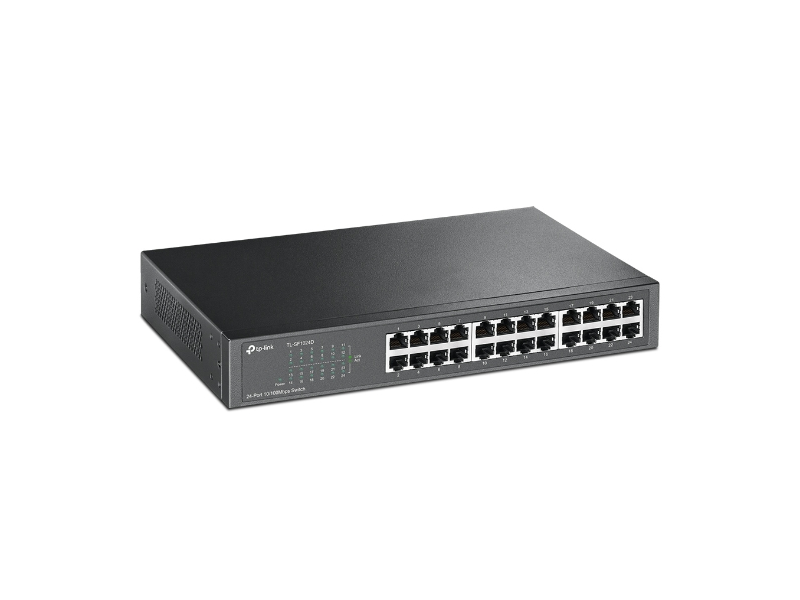 TP-Link TL-SF1024D 24 portos 10/100 Mb/s asztali/rackbe szerelhető Switch