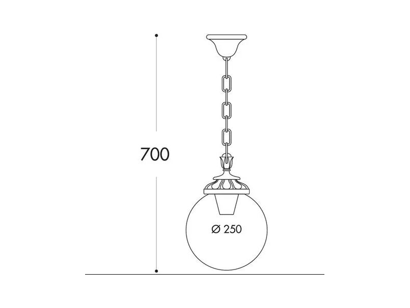 Fumagalli Sichem/G250 fehér függeszték (G25.120.WY.E27)