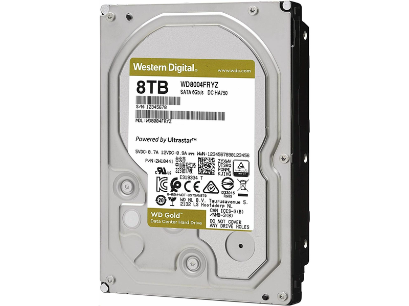 Western Digital Gold WD8004FRYZ 8TB HDD