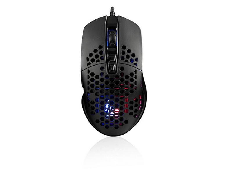 Modecom Logic LM-STARR-ONE-LIGHT-100 Gamer egér, fekete