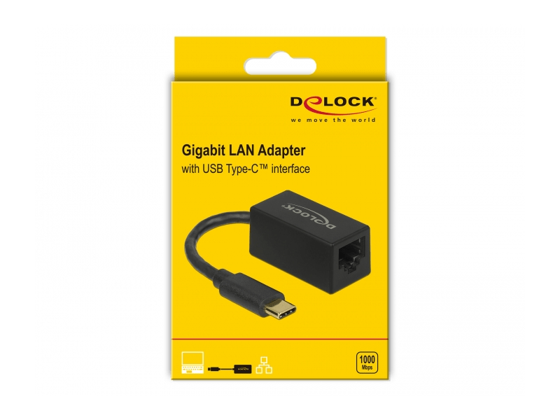 Delock 65904 USB Type C-LAN átalakító