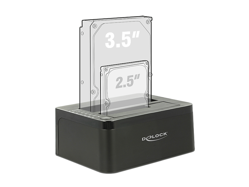 Delock 62661 USB 3.0 HDD/SSD Kettős fogadó állomás