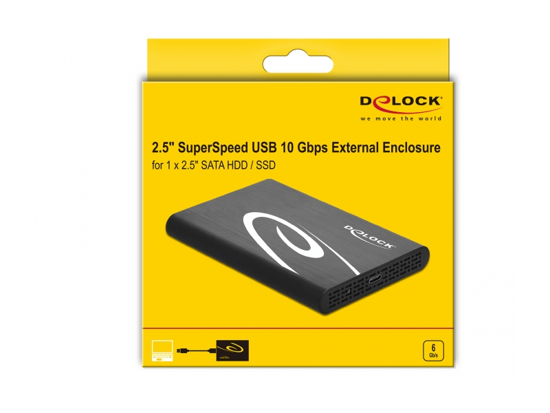 Delock 42610 2.5 külső merevlemez ház