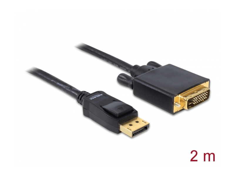Delock 82591 Displayport - DVI-D átalakító kábel, 2m