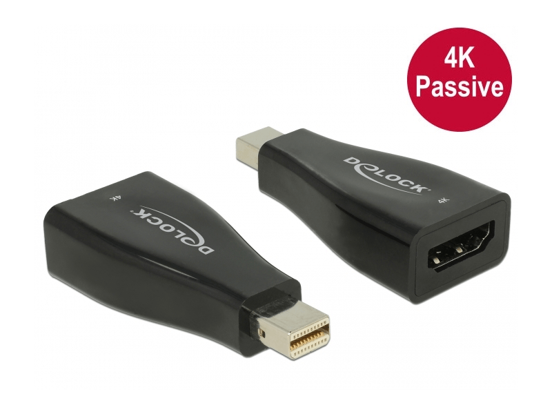 Delock 65864 mini DisplayPort 1.2 dugó> HDMI hüvely Adapter