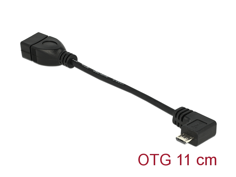 Delock 83104 USB B - USB A OTG kábel, 11cm