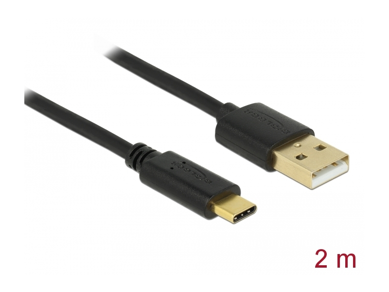 Delock 83327 USB A - USB Type C kábel, 2m