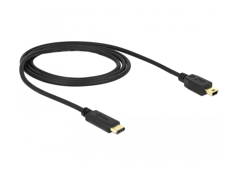 Delock 83603 USB Type C - USB Mini-B kábel, 1m