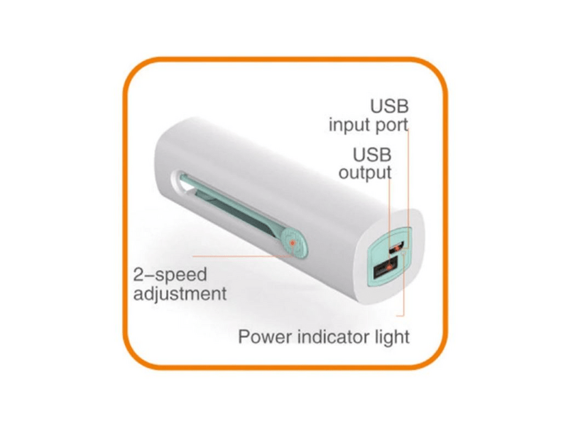 Home HF 10/T Kézi, tölthető ventilátor