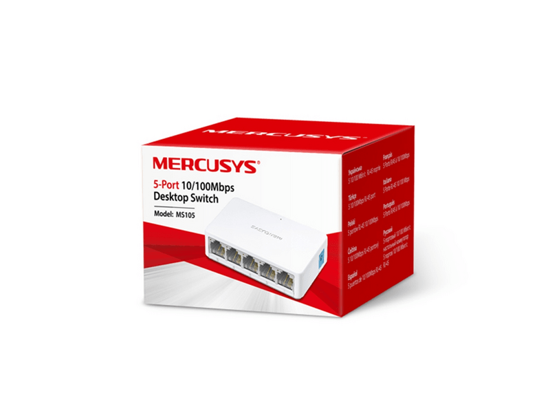 Mercusys MS105 5-Port 10/100Mbps Asztali Switch