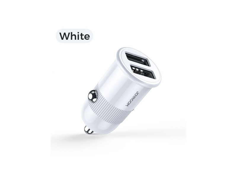 Joyroom C-A06 WH 2USB Lightning kábellel fehér 1m Autós töltő