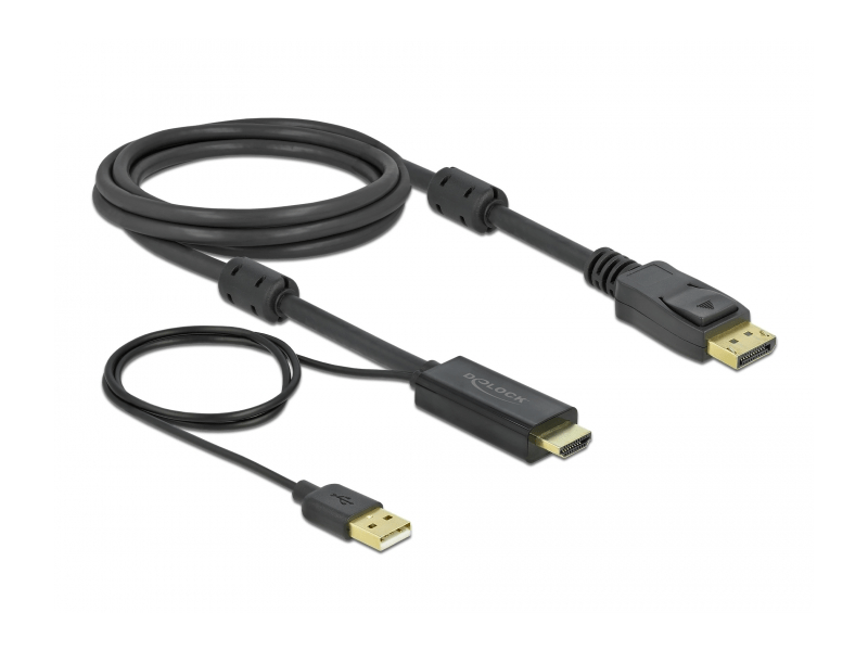 Delock 85964 HDMI - DisplayPort átalakító kábel, 2m