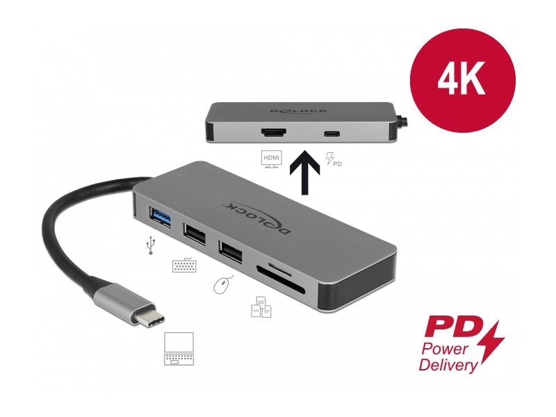 Delock 87743 USB Type-C dokkoló állomás
