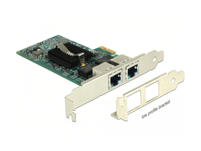 Delock 89944 PCI Express > 2 x Gigabit LAN Kártya