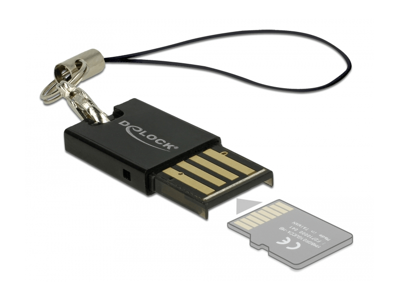 Delock 91648 USB 2.0 Micro SD kártyaolvasó