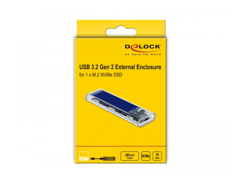 Delock 42620 M.2 külső merevlemez ház