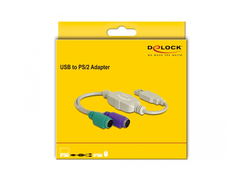 Delock 61244 USB 2.0 - PS/2 konverter