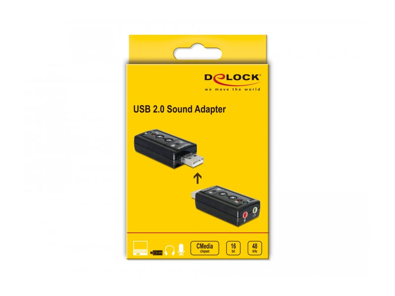 Delock 61645 7.1 csatornás USB-hangkártya