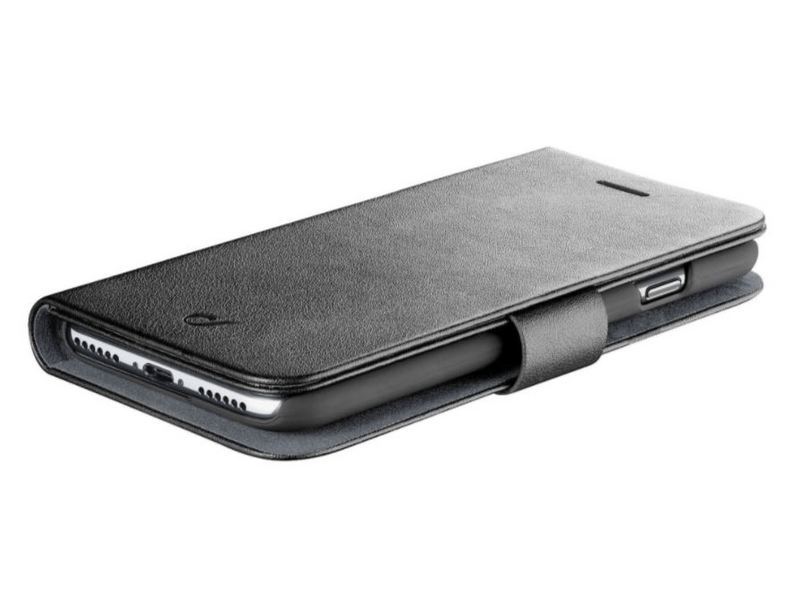 CellularLine Book Agenda iPhone X Flip tok, Fekete