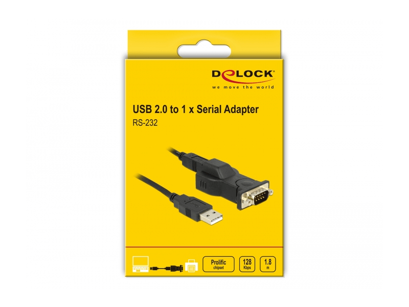 Delock 62589 USB 2.0 - 1 x soros átalakító