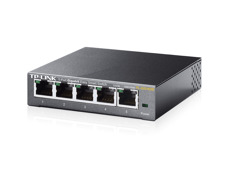 TP-LINK TL-SG105E 5-Port 10/100/1000Mbps Asztali Switch