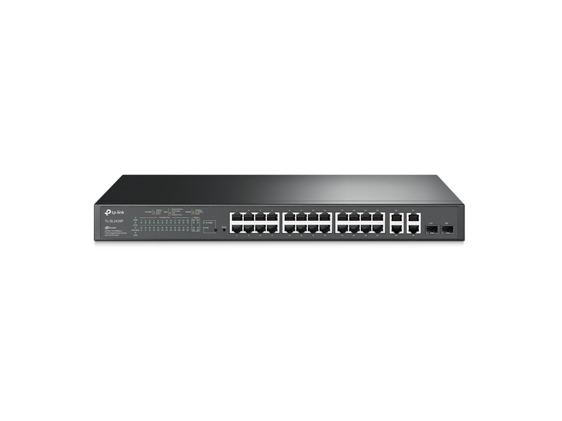 TP-LINK TL-SL2428P 24-Port Smart Asztali Switch