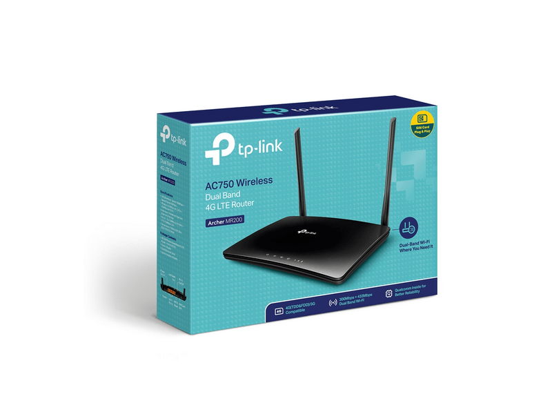 TP-LINK Archer MR200 AC750 4G/LTE Router