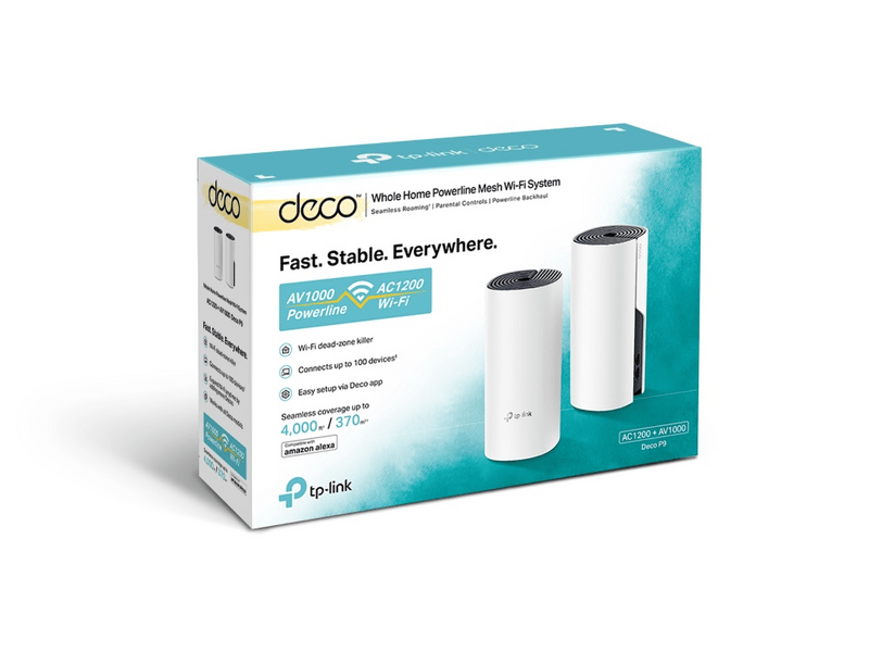 TP-Link Deco P9 (2-Pack) Powerline/Mesh Router