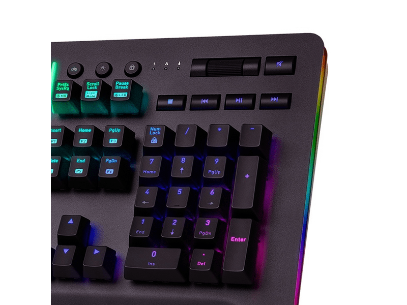 Thermaltake KB-LVT-RGBRUS-01 gamer billentyűzet