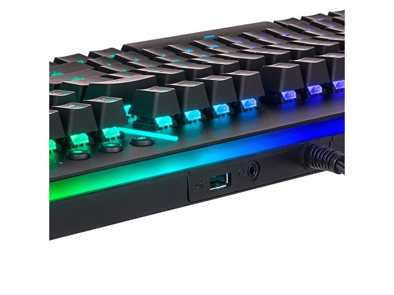 Thermaltake KB-LVT-RGBRUS-01 gamer billentyűzet