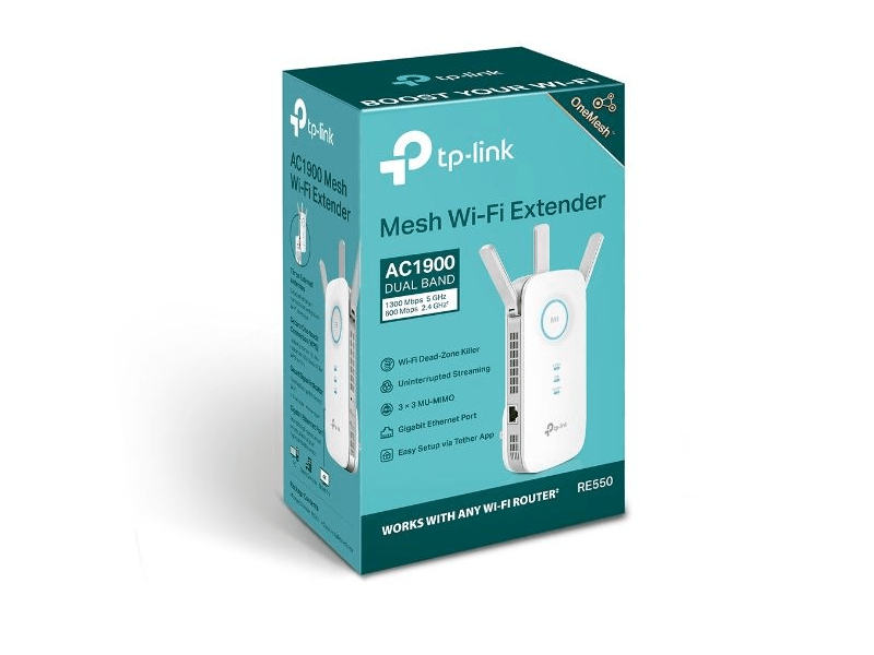 TP-Link RE550 AC1900 WiFi Jelerősítő