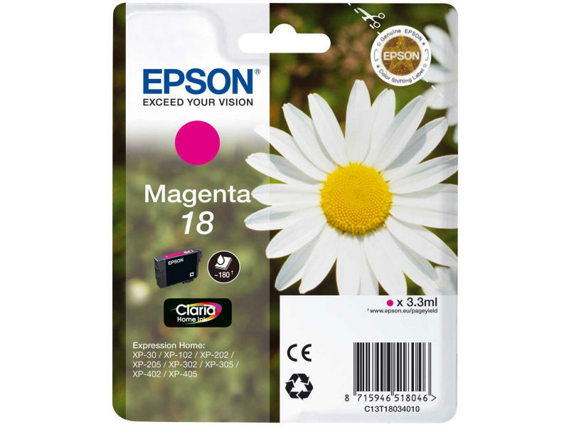 Epson T1803 Tintapatron, magenta