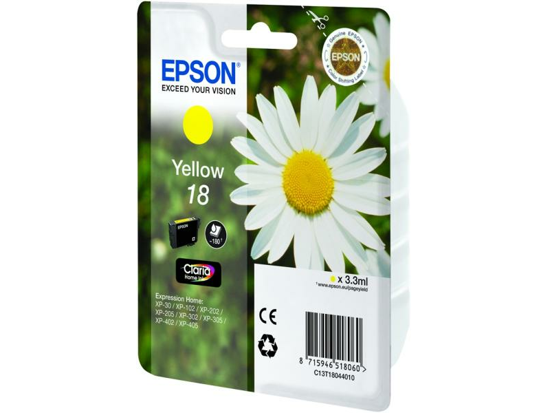 Epson T1804 Tintapatron, sárga