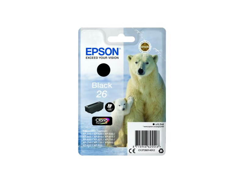 Epson T2601 Fekete tintapatron