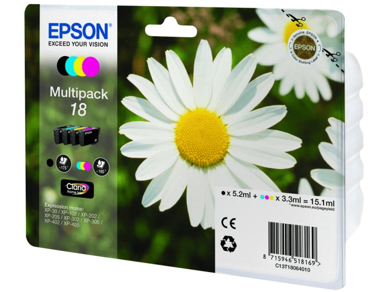 Epson T1806 Tintapatron multipack, színes