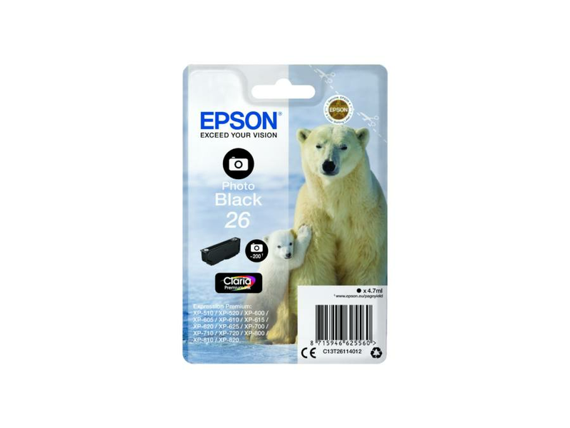 Epson T2611 fekete tintapatron