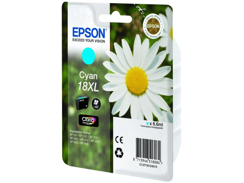 Epson T1812 Tintapatron, ciánkék