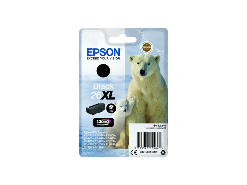 Epson T2621 fekete tintapatron