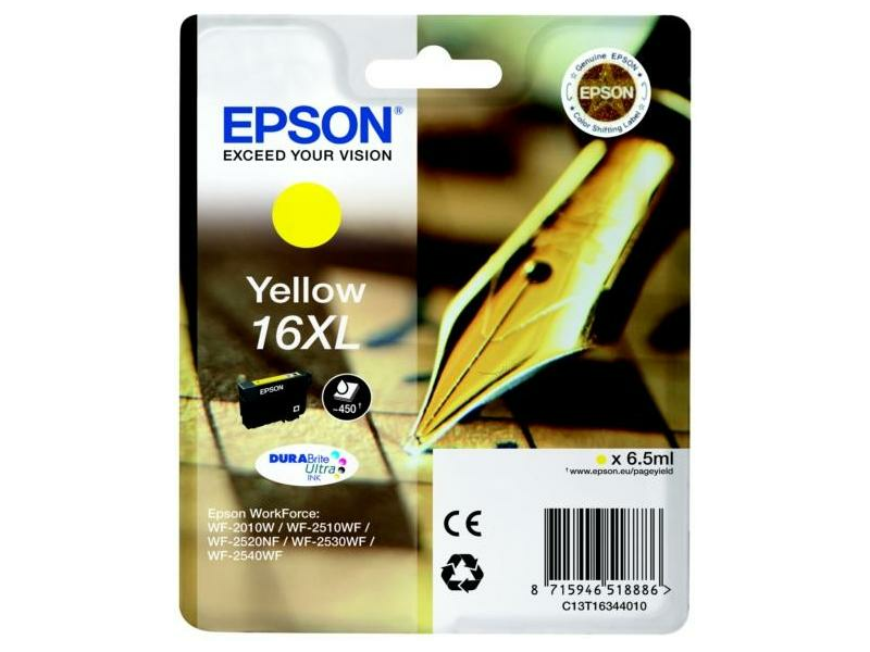 Epson T1634 Tintapatron, sárga