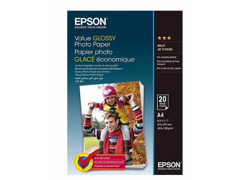 Epson Fényes fotópapír, A4 (C13S400035)