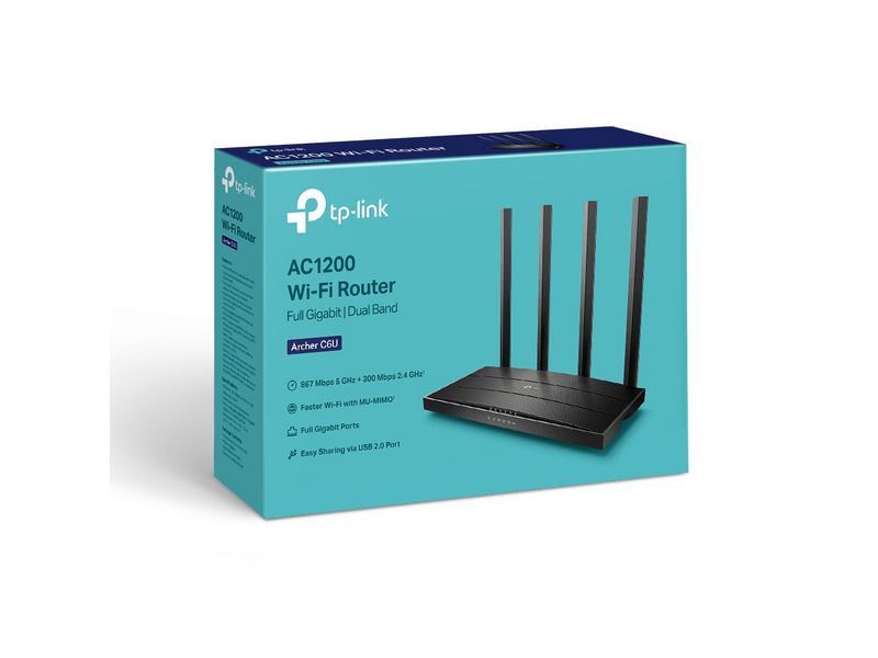 TP-Link Archer C6U AC1200 Wireless MU-MIMO Gigabit Router
