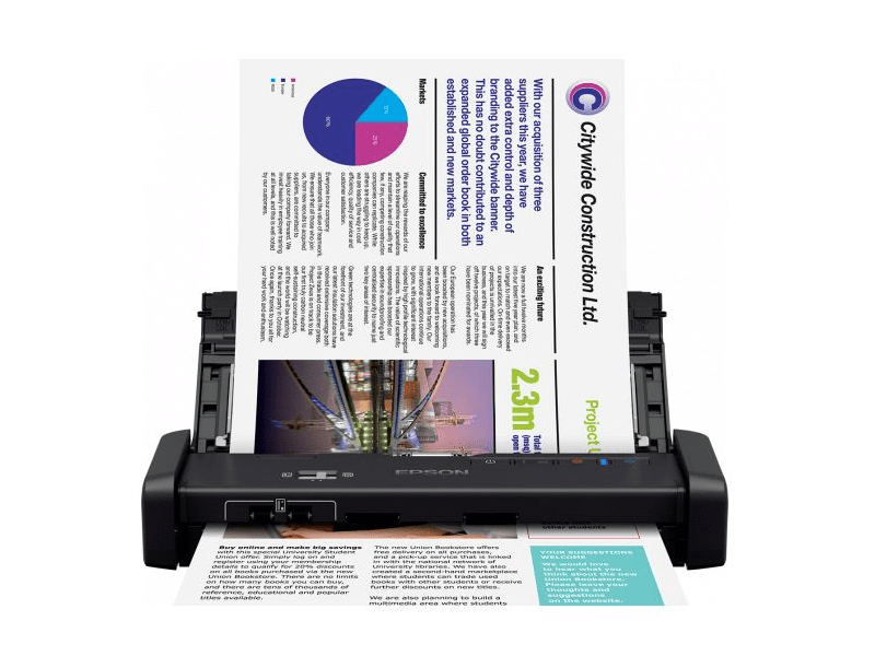 Epson WorkForce DS-360W WiFi-s hordozható szkenner