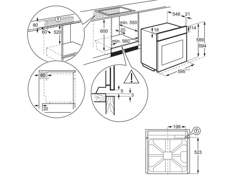 Electrolux EOD5C71X Beépíthető sütő