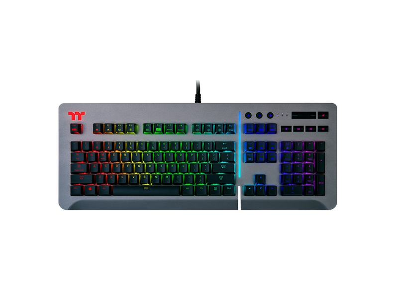 Thermaltake Level 20 RGB Titanium Gaming Keyboard Cherry MX Speed Silver Gamer billentyűzet