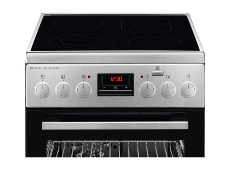 AEG CCB56481BM PlusSteam kerámialapos tűzhely gőzfunkcióval, AirFry