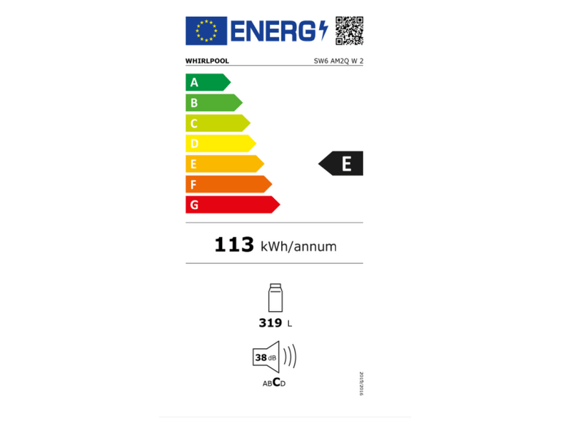 Whirlpool SW6 AM2Q W 2 Hladnjak s jednim vratima