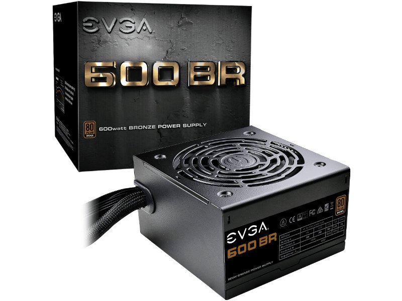 EVGA 600W 80+ BRONZE Tápegység (100-BR-0600-K2)