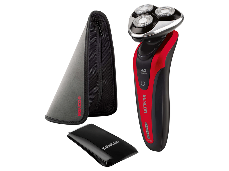 Sencor SMS 5013RD električni brijač, crveni