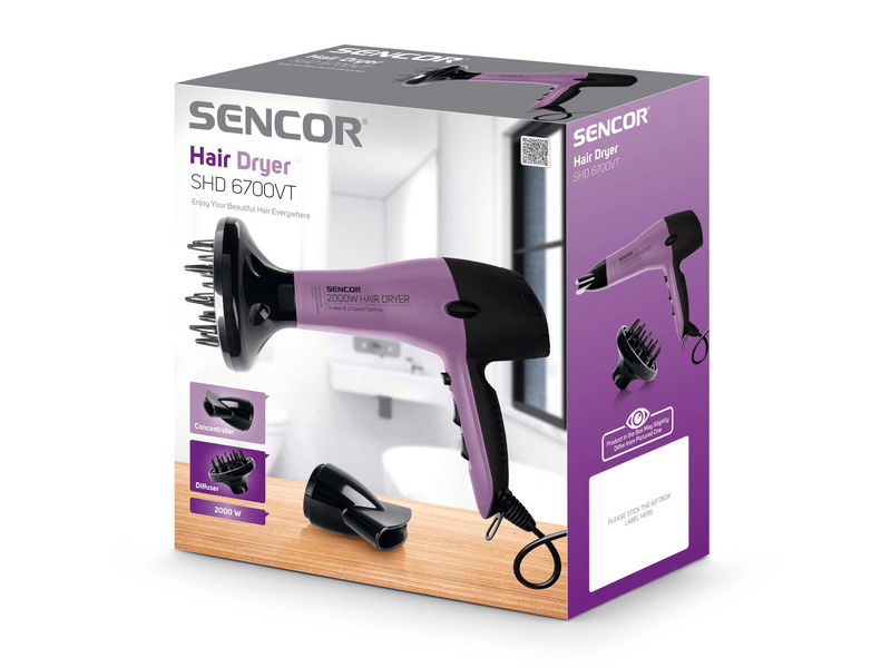 Sencor SHD 6700VT Hajszárító, lila