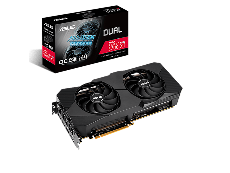 ASUS Dual Radeon RX 5700 XT EVO OC 8 GB Videókártya (DLRX5700XTO8G)